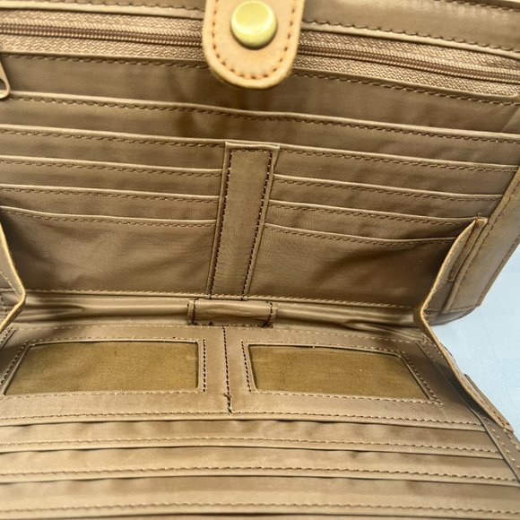 Brown Faux Leather Vintage Bag with Embroidery - Picture 8 of 12